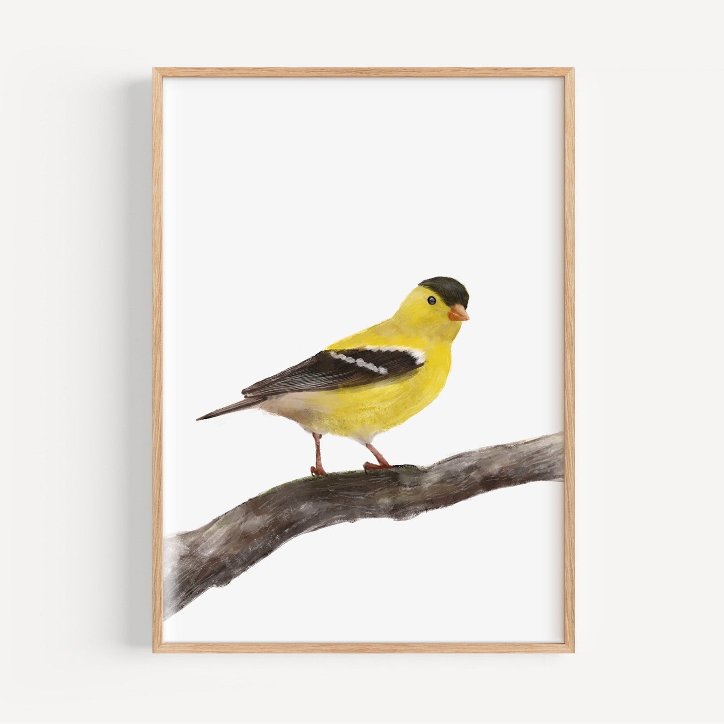Goldfinch Art Print – Bright and Cheerful Bird Decor - MerikaArt