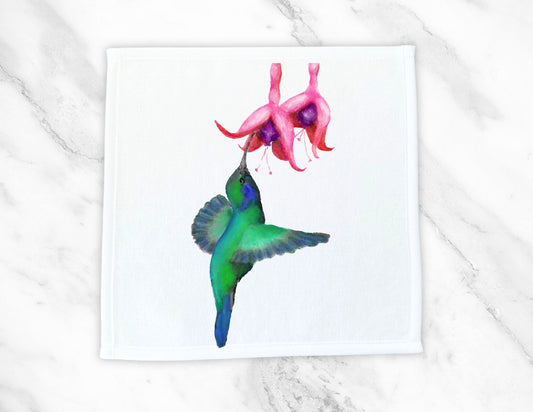 Graceful Hummingbird Washcloth – A Nature Lover's Delight - MerikaArt