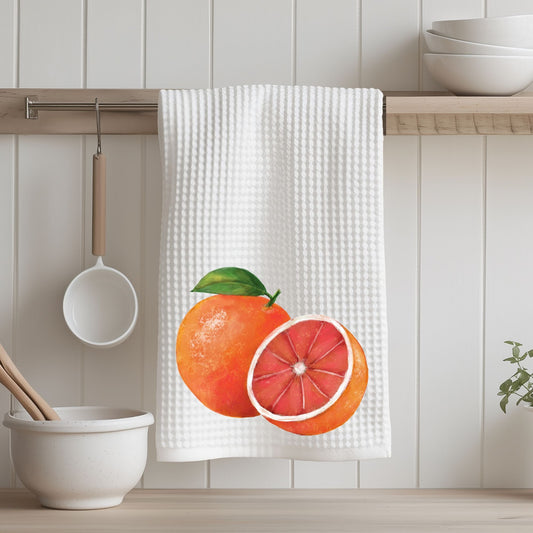 Grapefruit Kitchen Towel - MerikaArt
