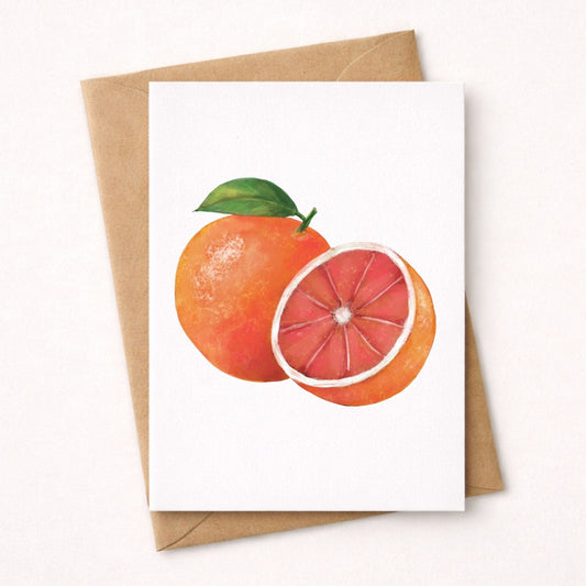 Grapefruit Postcard - MerikaArt