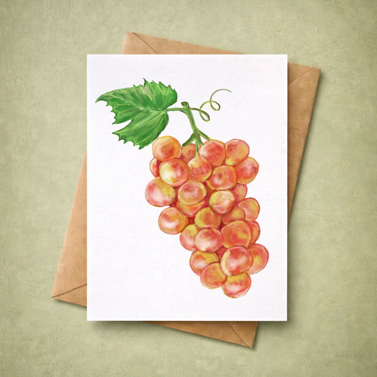 Grapes Postcard - MerikaArt