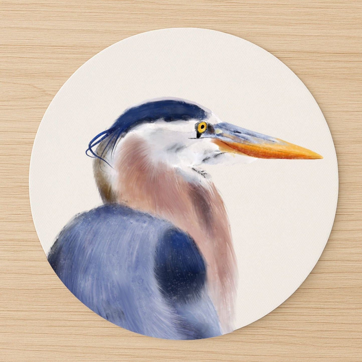 Great Blue Heron Mousepad - MerikaArt