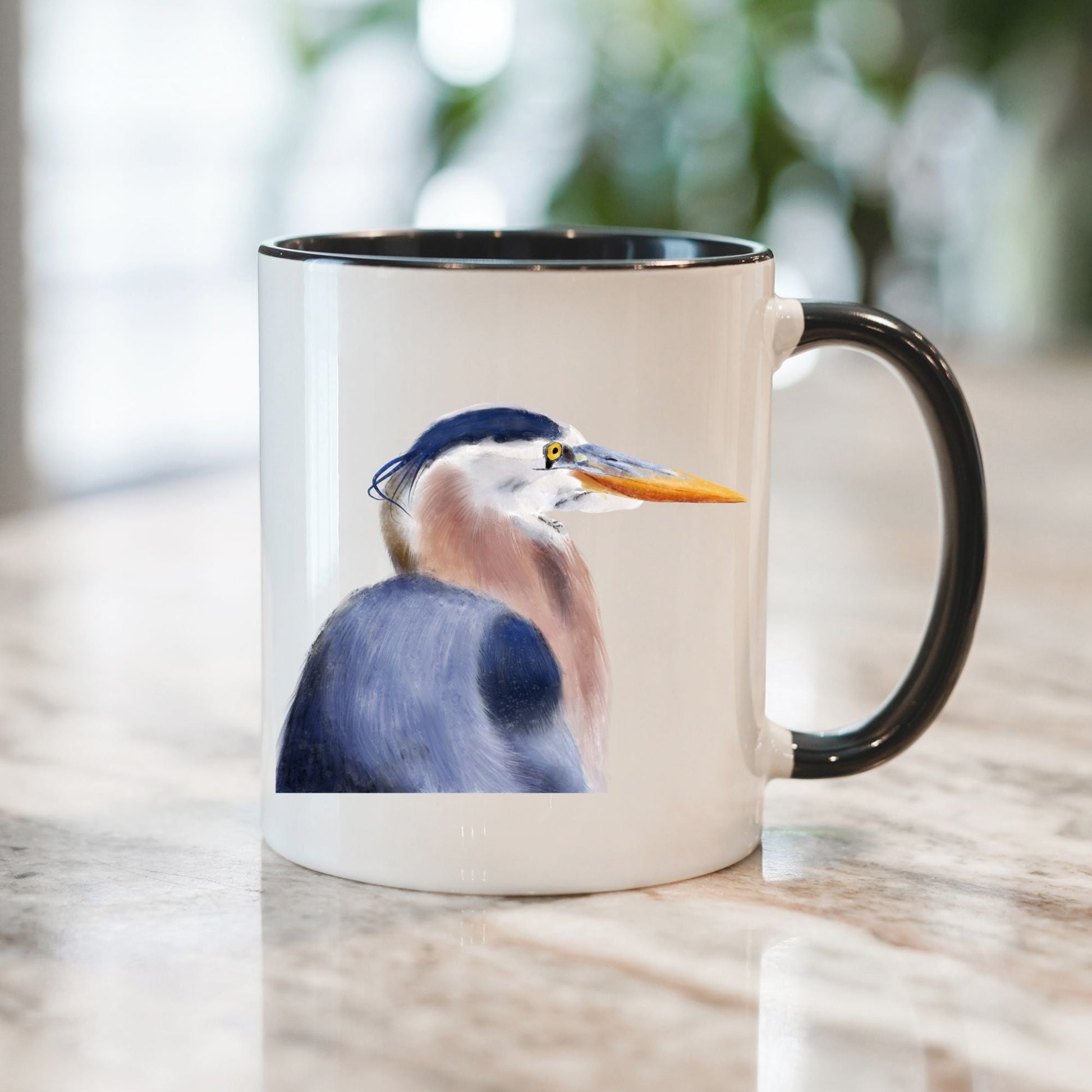 Great Blue Heron Mug - MerikaArt