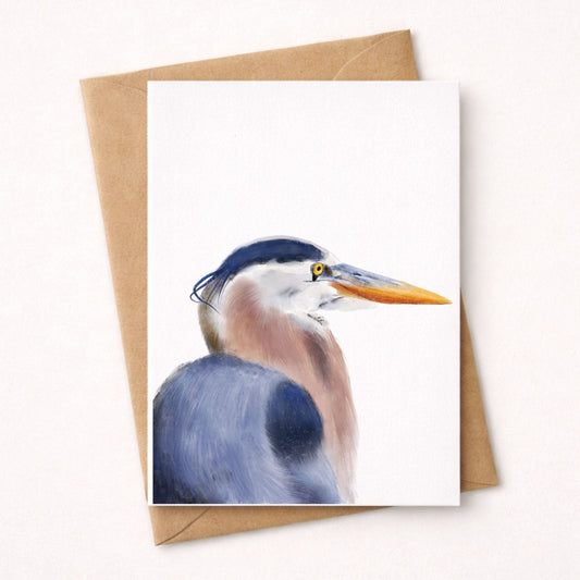 Great Blue Heron Postcard - MerikaArt