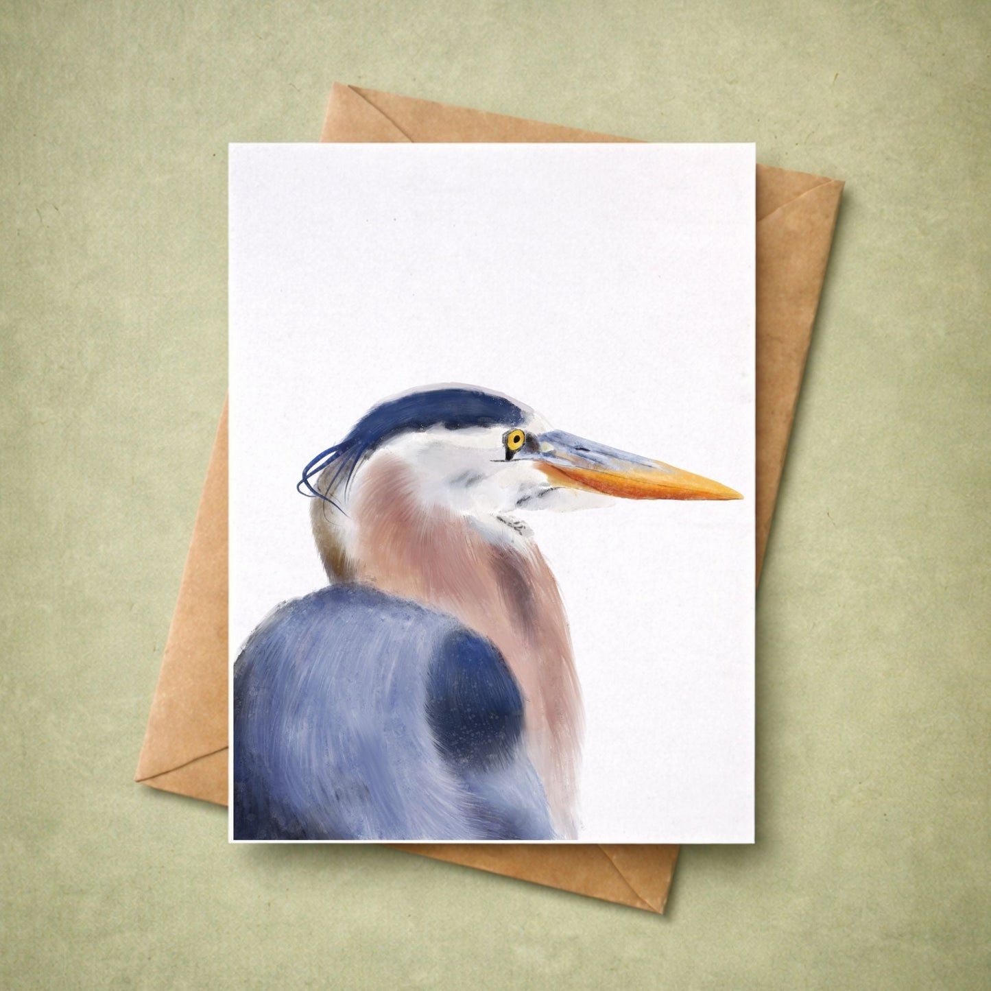 Great Blue Heron Postcard - MerikaArt