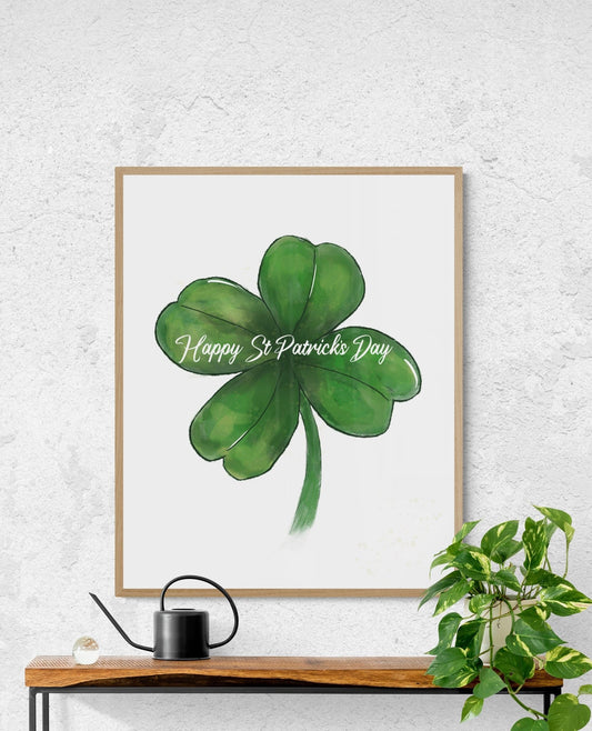 Happy St Patricks Day Print - MerikaArt
