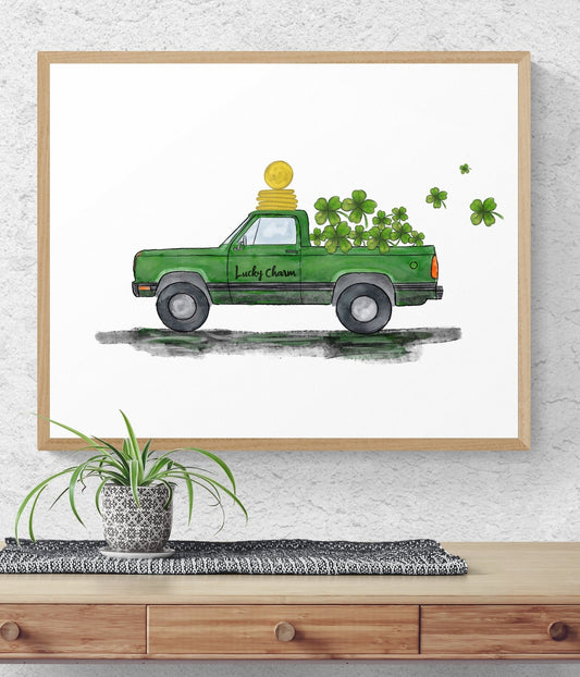 Happy St Patricks Day Print - MerikaArt