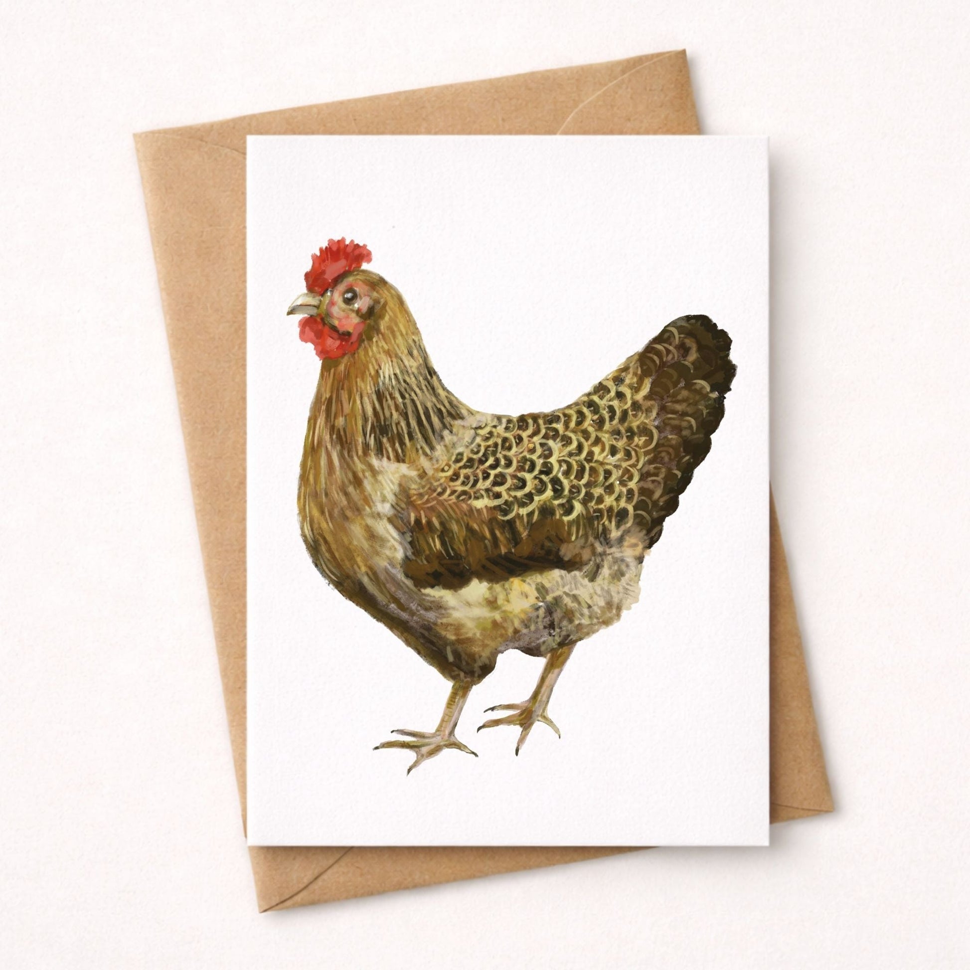 Hen Postcard - MerikaArt