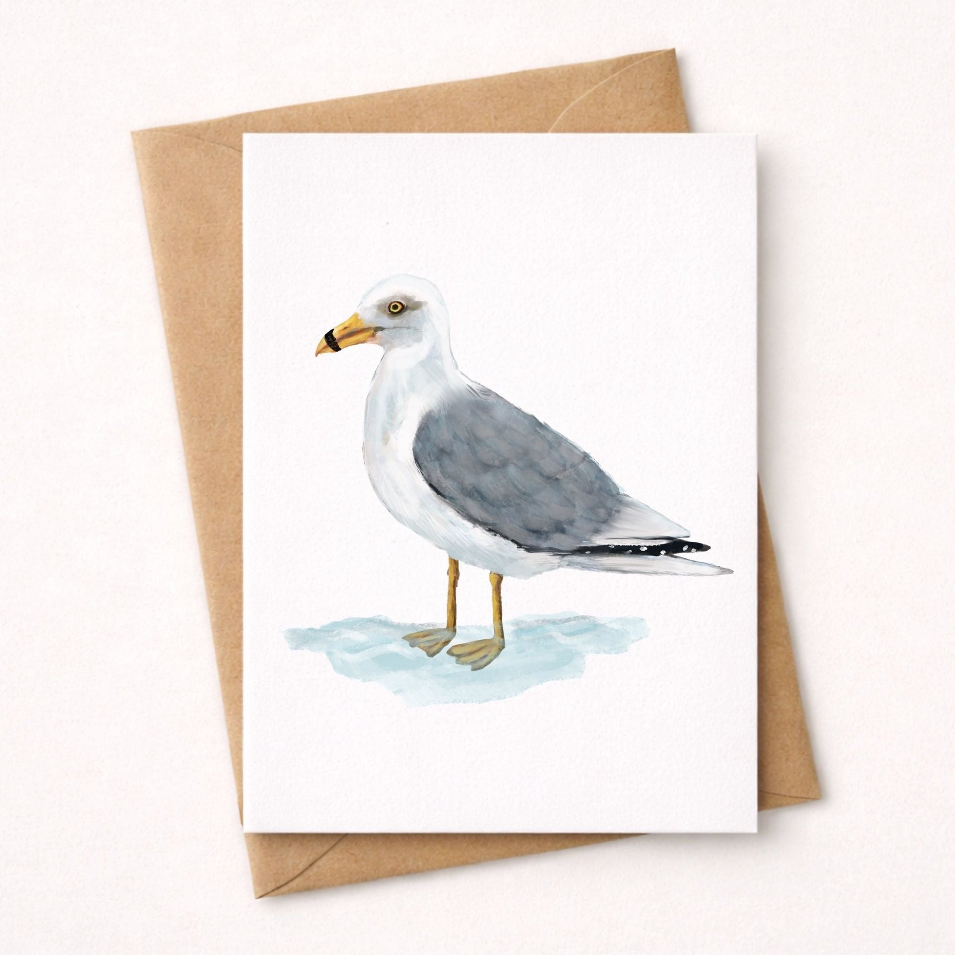 Herring Gull Postcard - MerikaArt