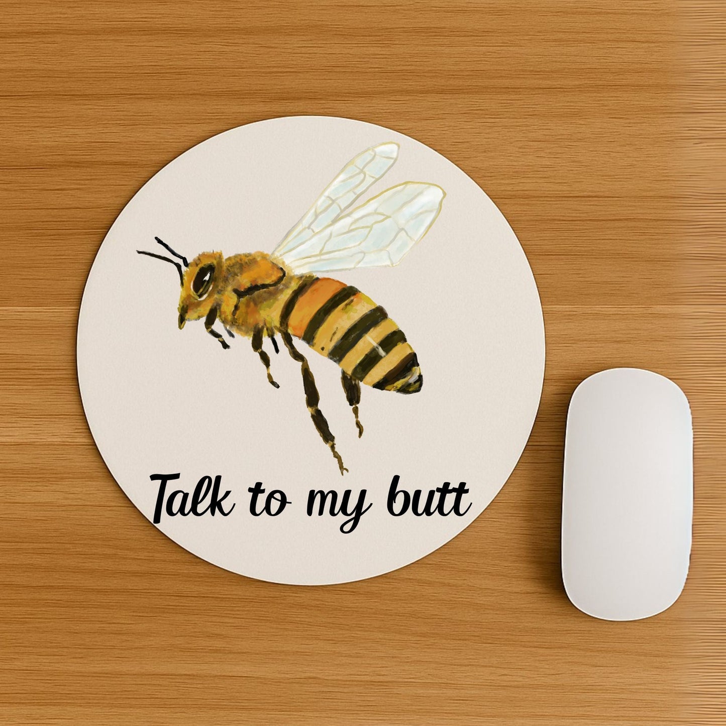 Honey Bee Mousepad - MerikaArt