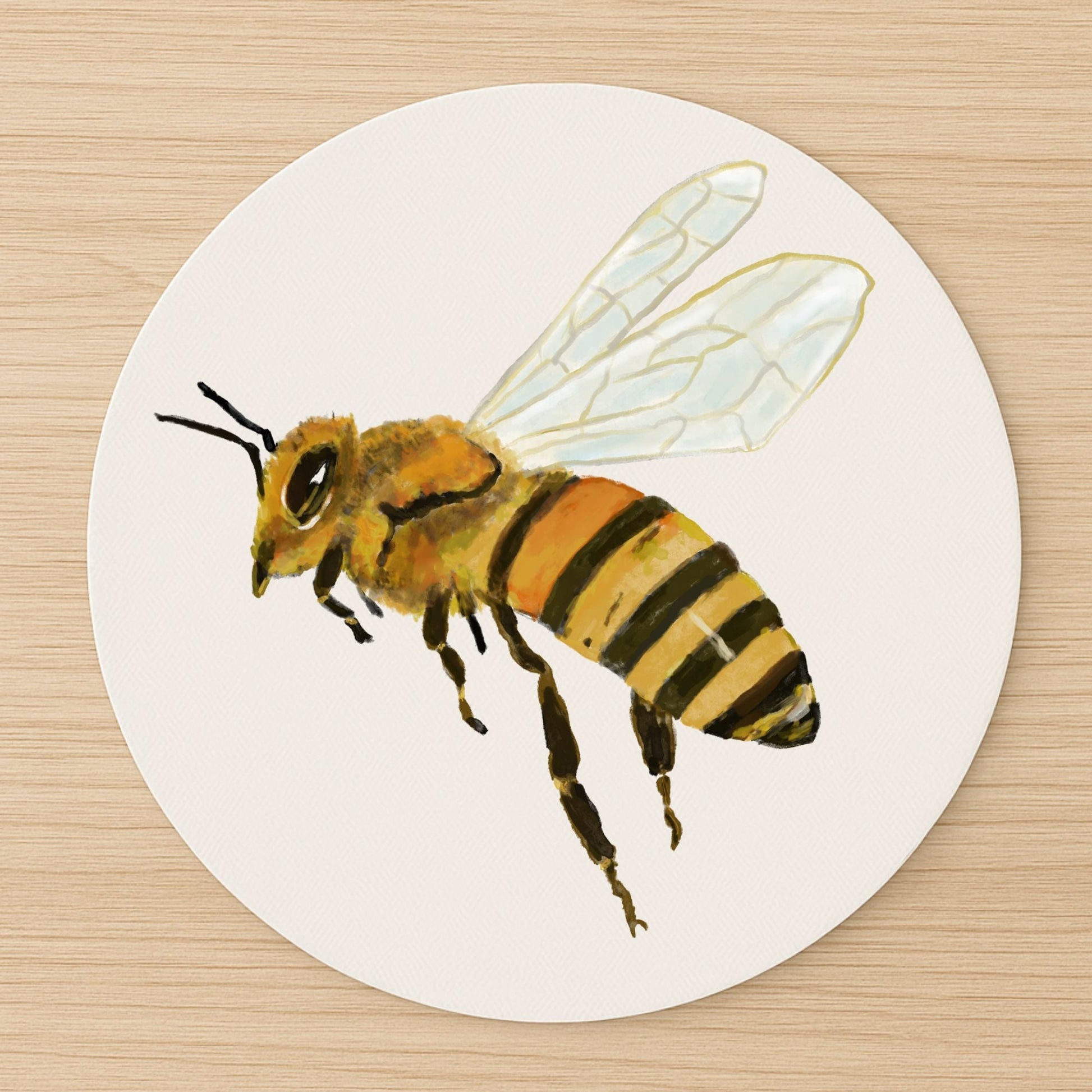 Honey Bee Mousepad - MerikaArt