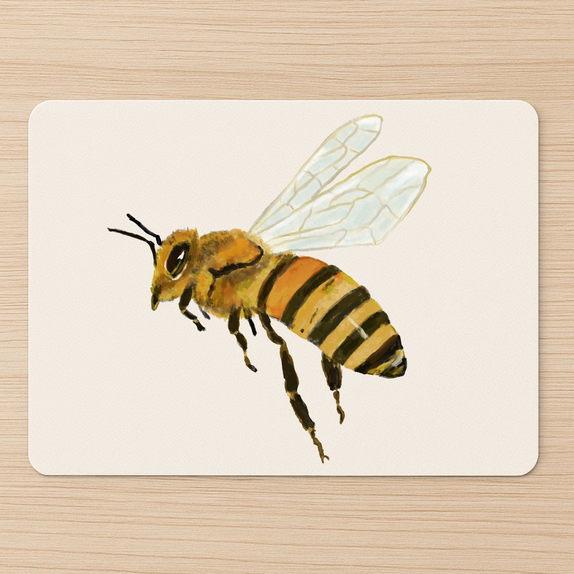 Honey Bee Mousepad - MerikaArt