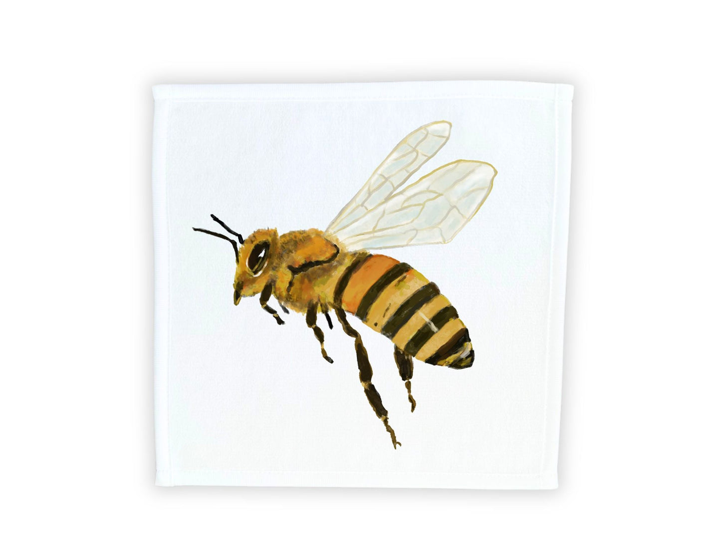 Honey Bee Washcloth - MerikaArt