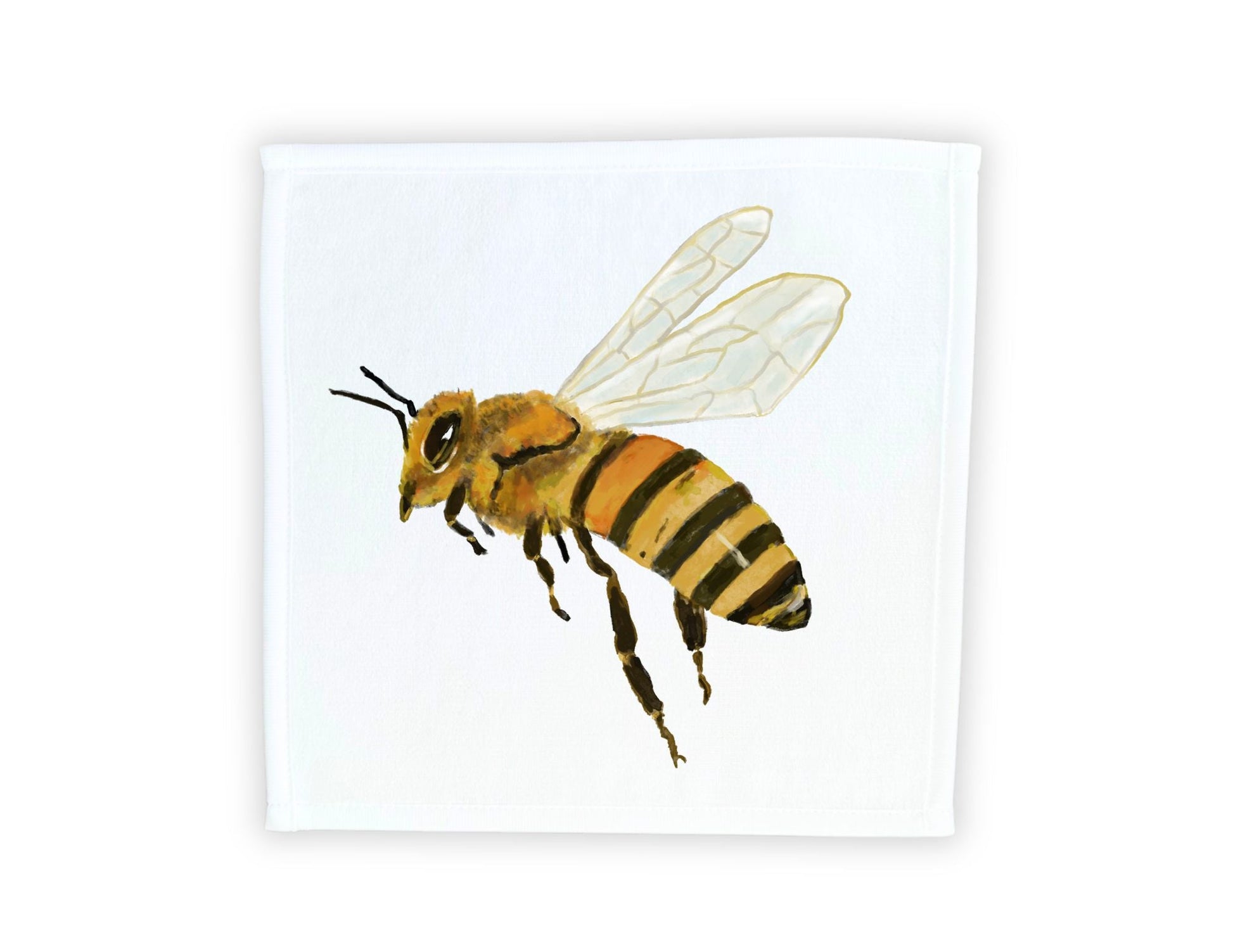 Honey Bee Washcloth - MerikaArt