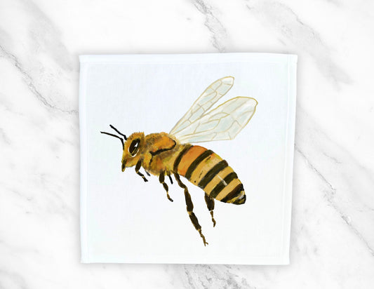 Honey Bee Washcloth - MerikaArt