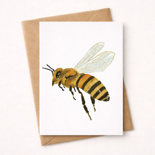 Honeybee Postcard - MerikaArt