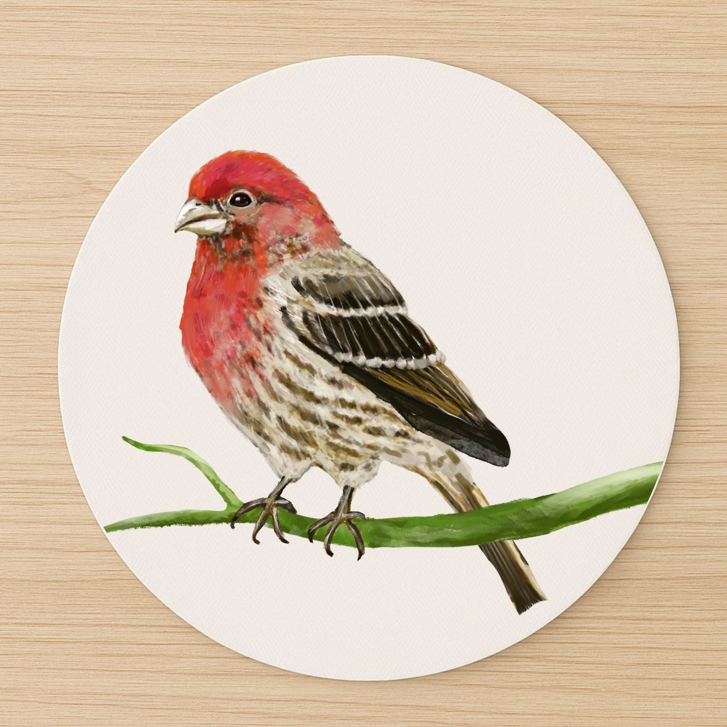 House Finch Mousepad - MerikaArt