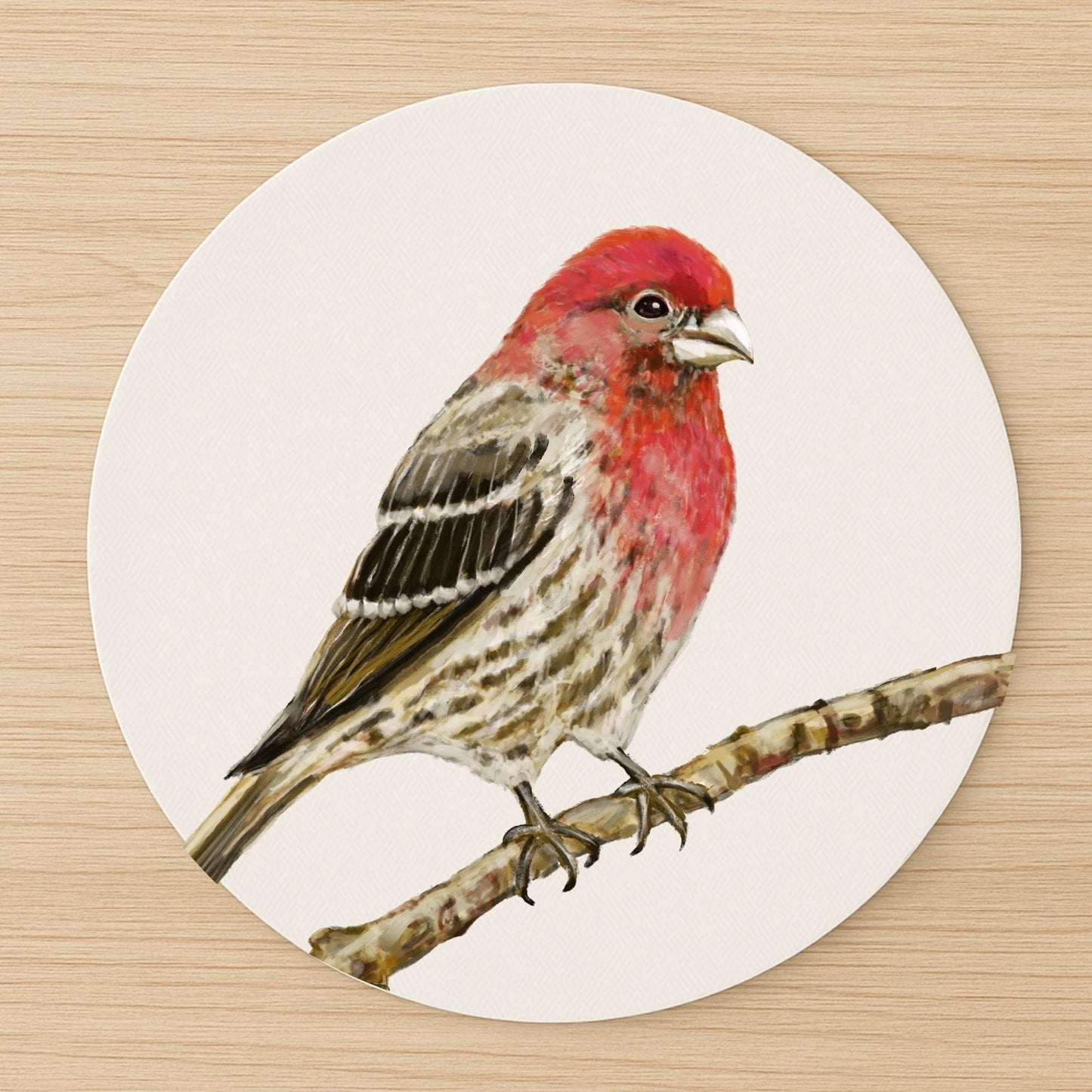 House Finch Mousepad - MerikaArt