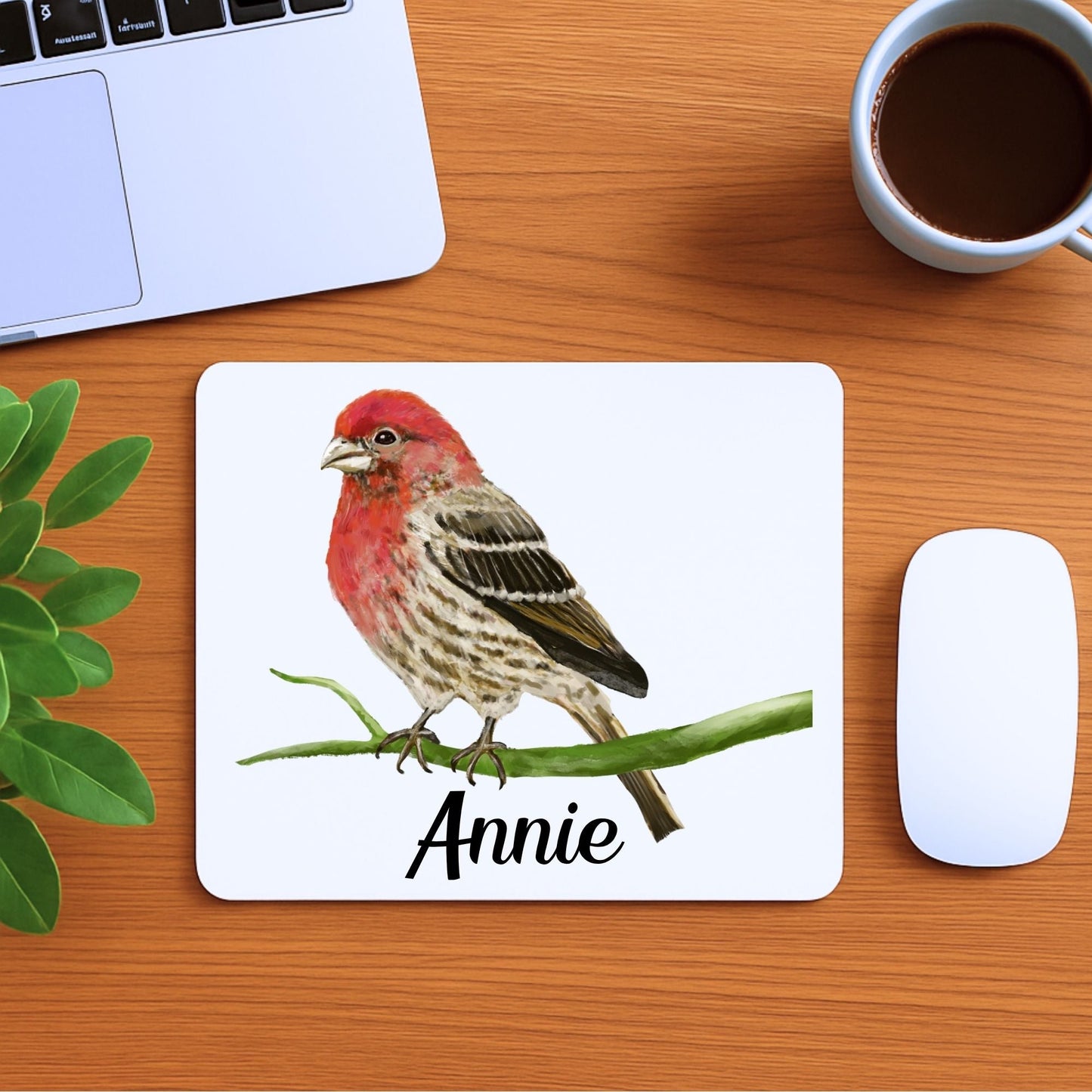 House Finch Mousepad - MerikaArt