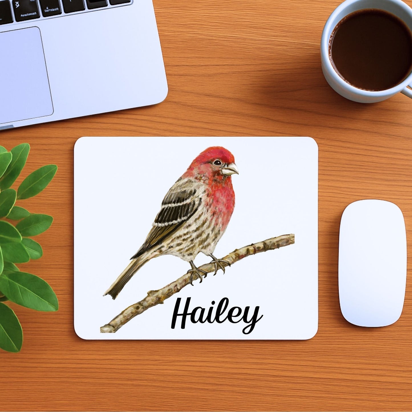 House Finch Mousepad - MerikaArt
