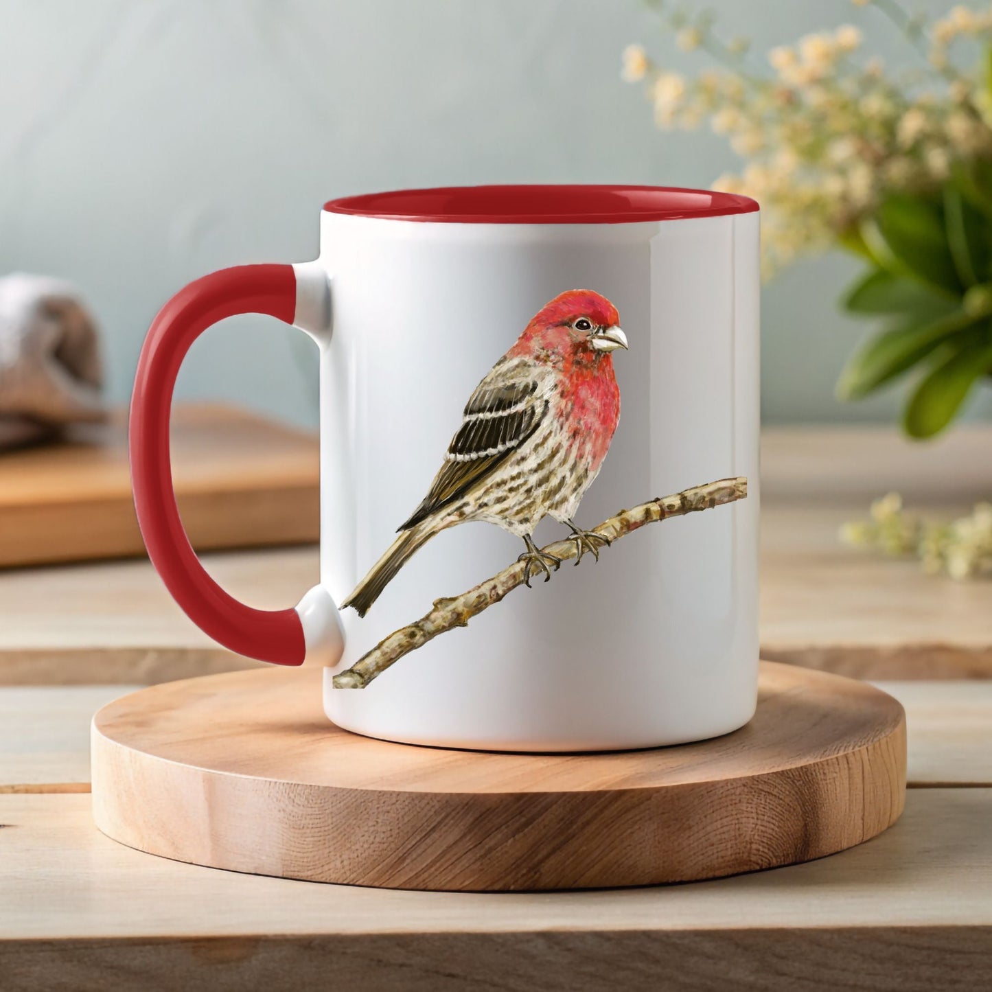 House Finch Mug - MerikaArt