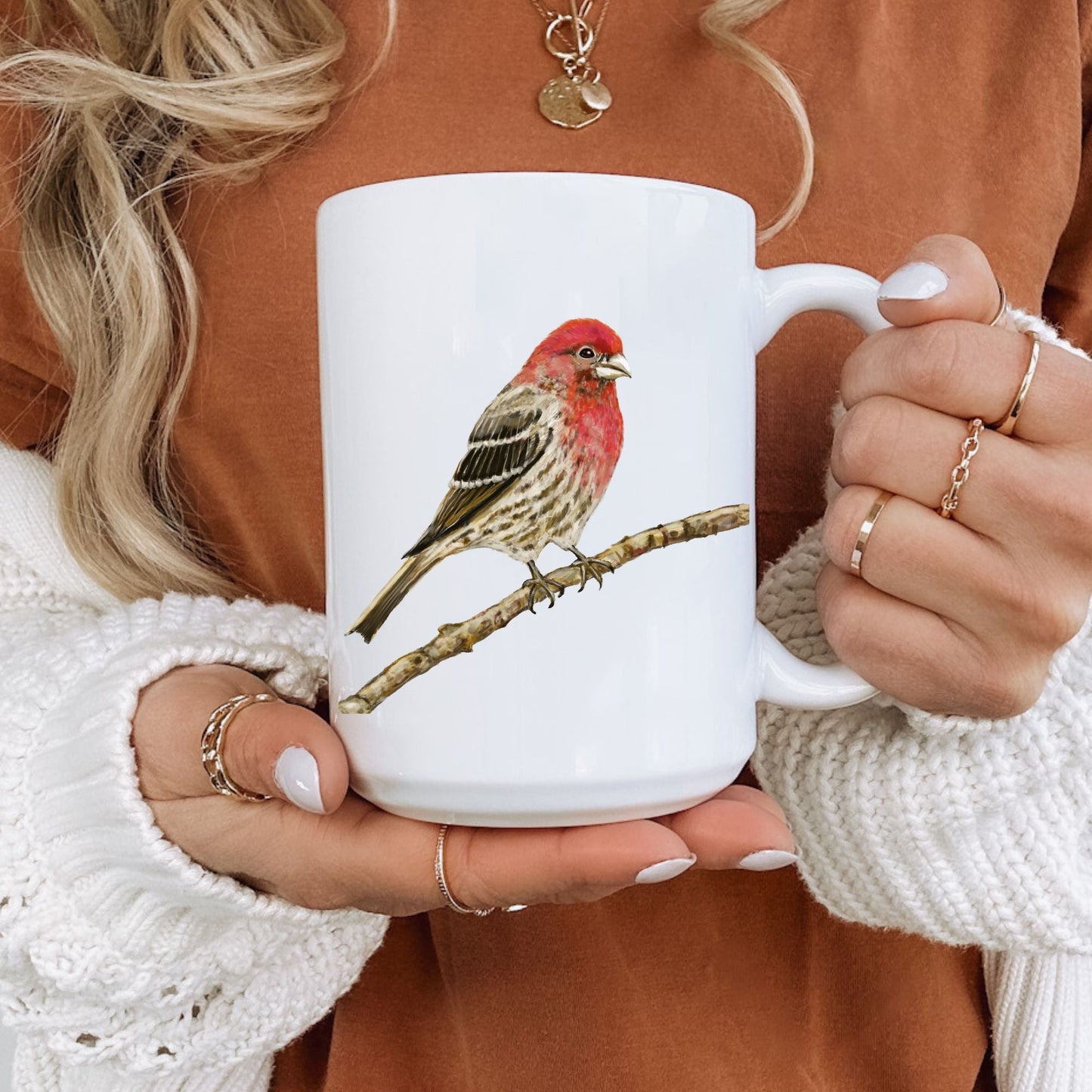 House Finch Mug - MerikaArt