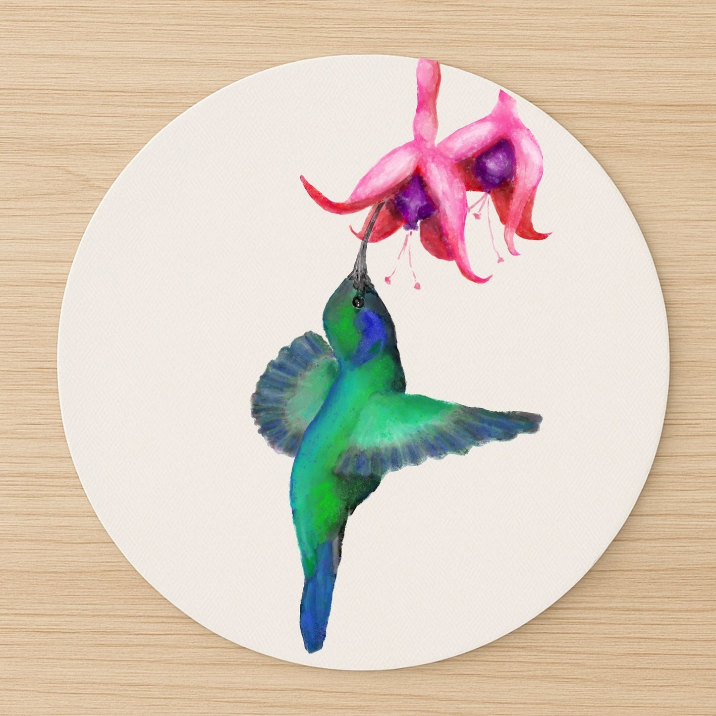 Hummingbird Mousepad - MerikaArt
