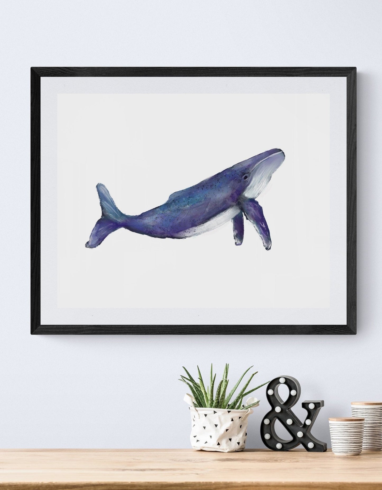 Humpback Whale Print - MerikaArt