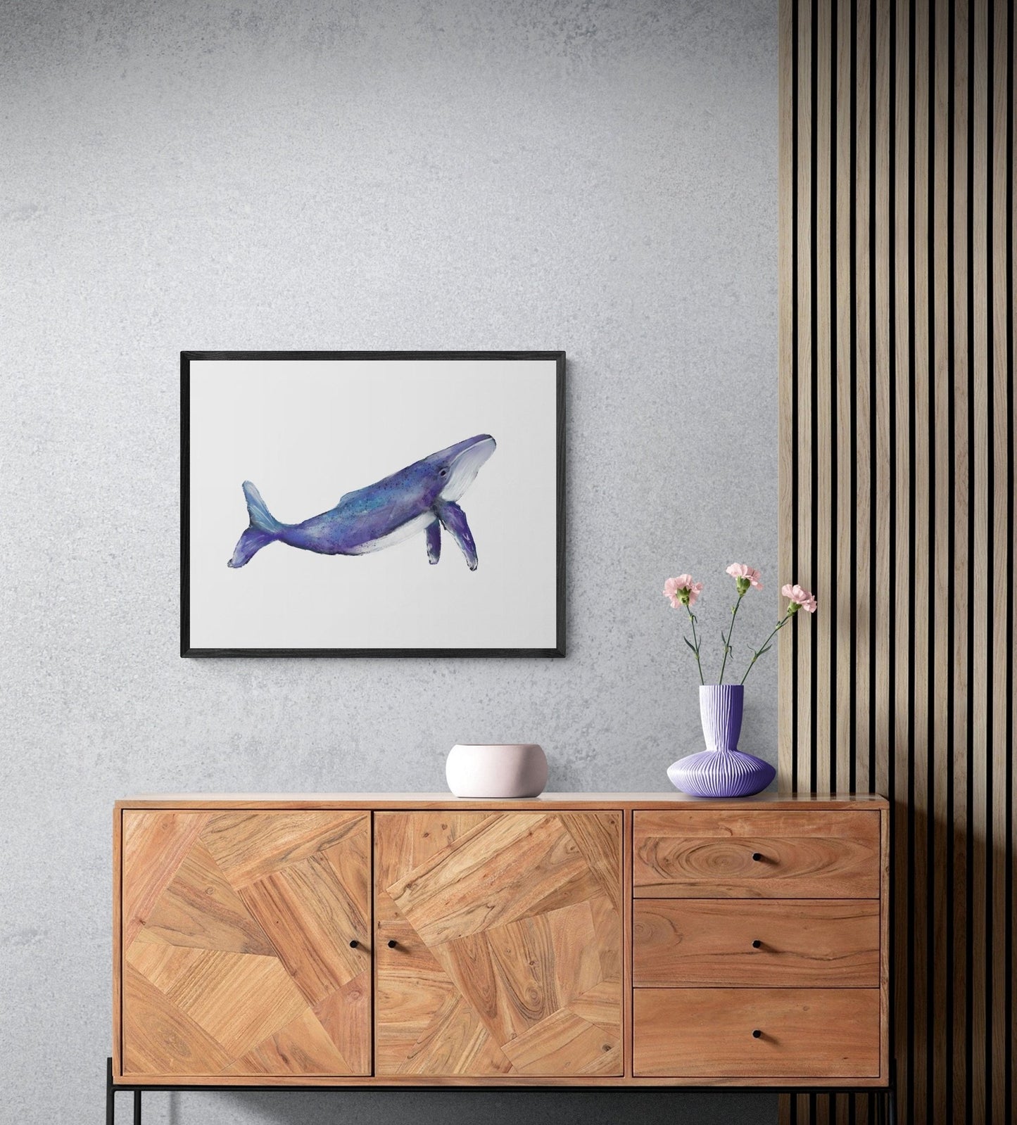 Humpback Whale Print - MerikaArt