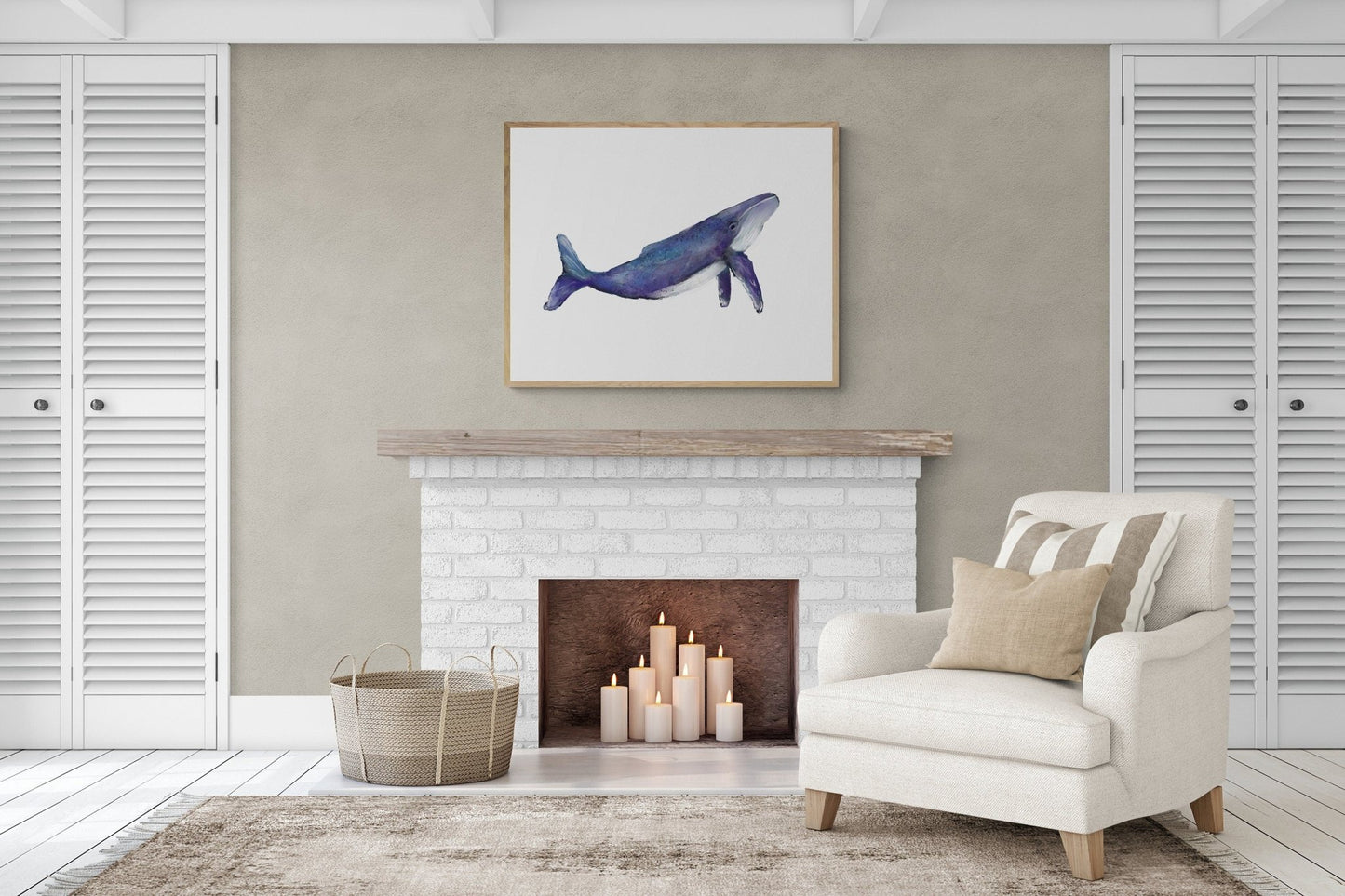 Humpback Whale Print - MerikaArt