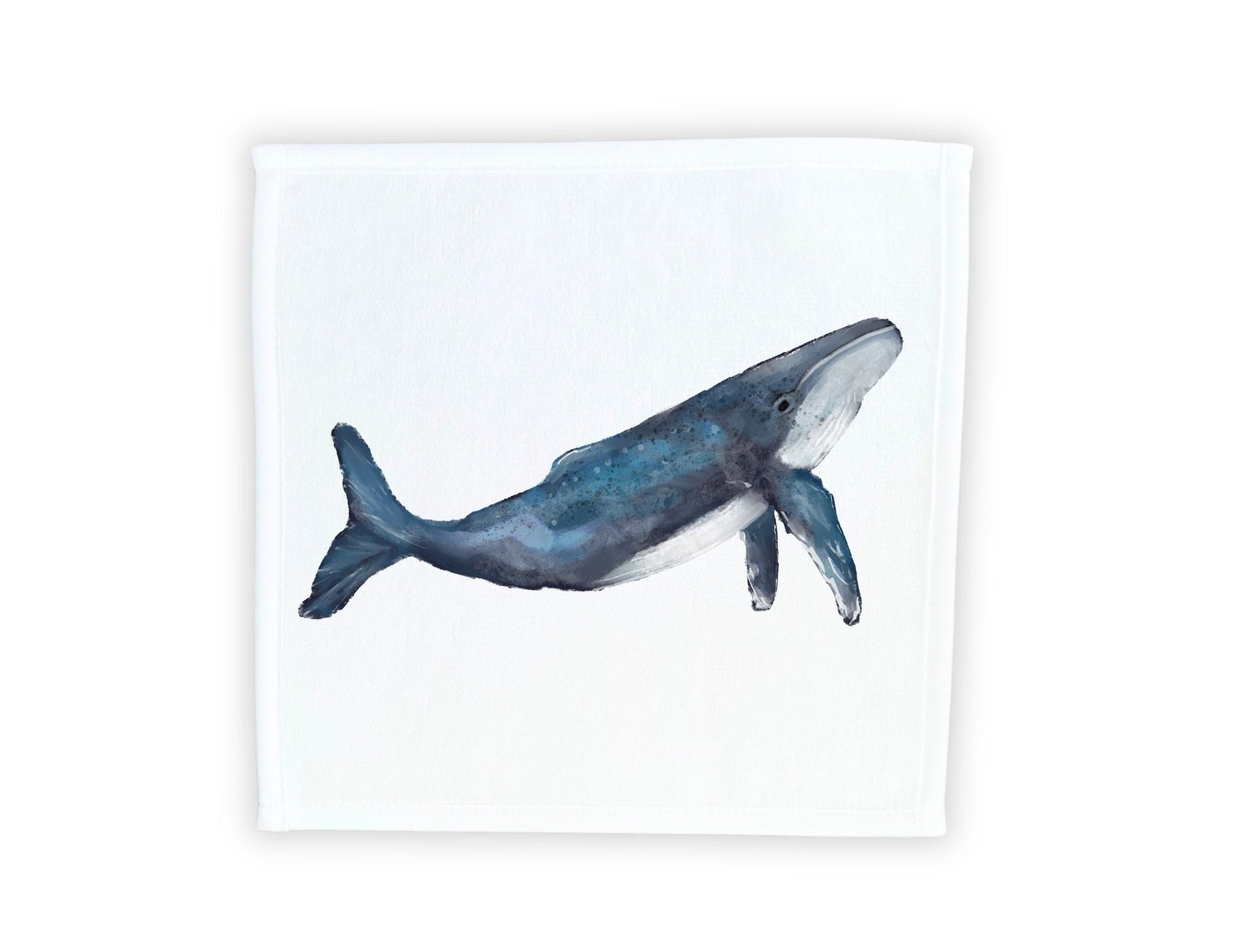 Humpback Whale Washcloth - MerikaArt