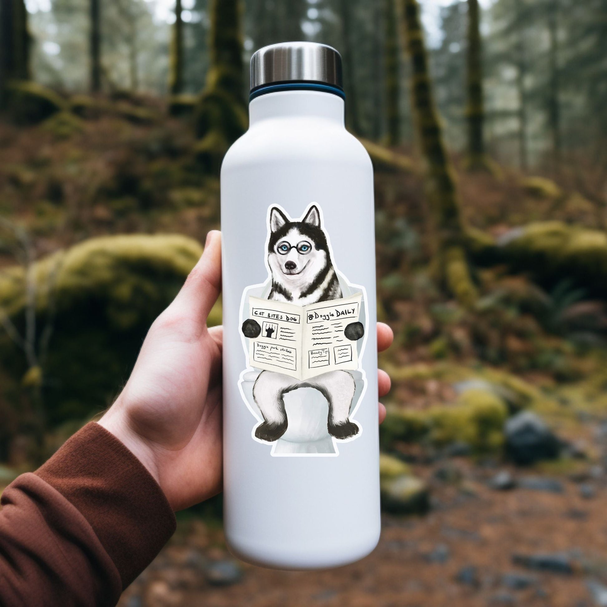 Husky Dog Vinyl Sticker - MerikaArt