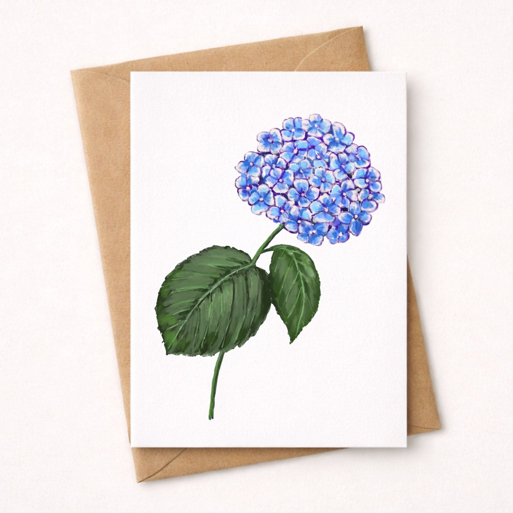 Hydrangea Postcard - MerikaArt