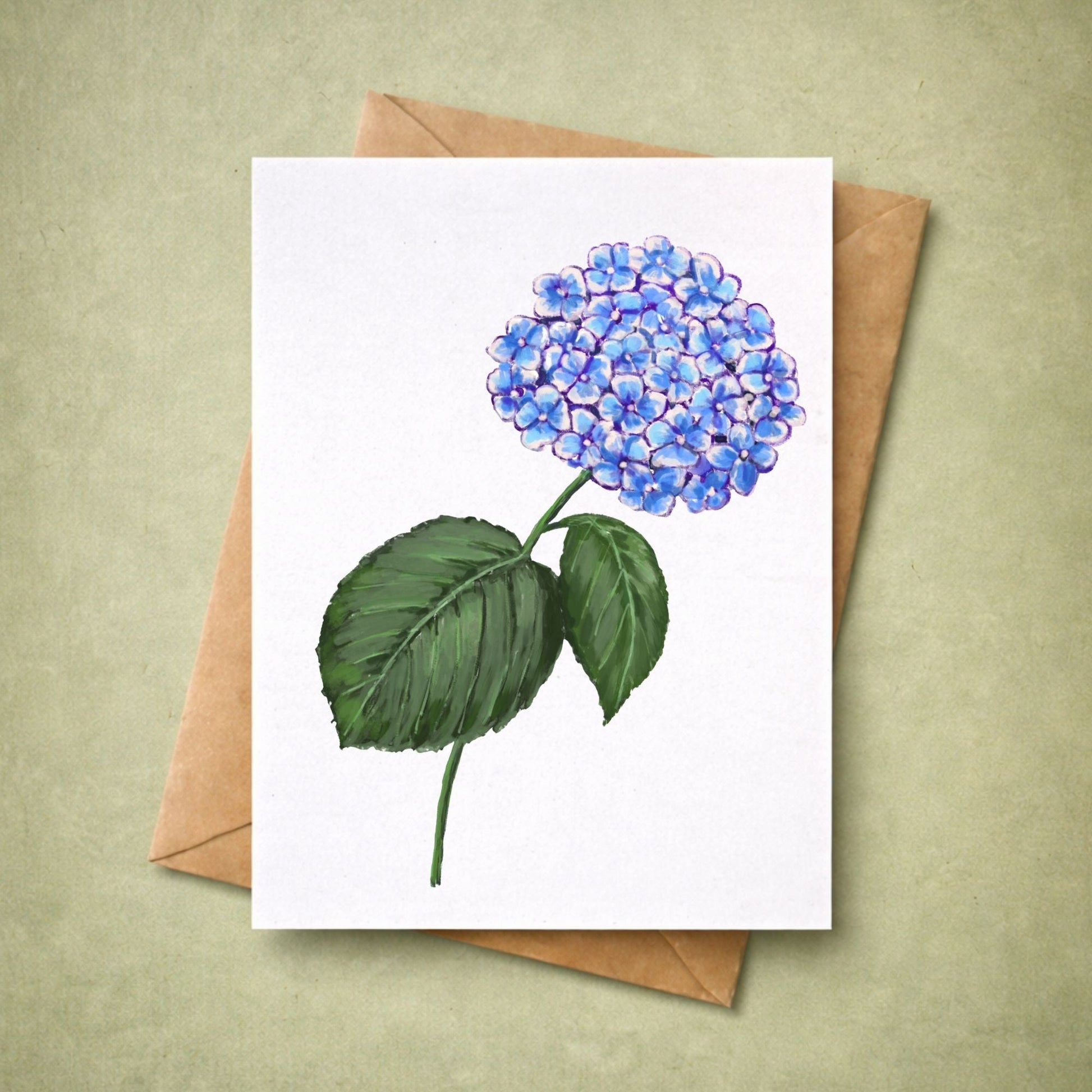 Hydrangea Postcard - MerikaArt