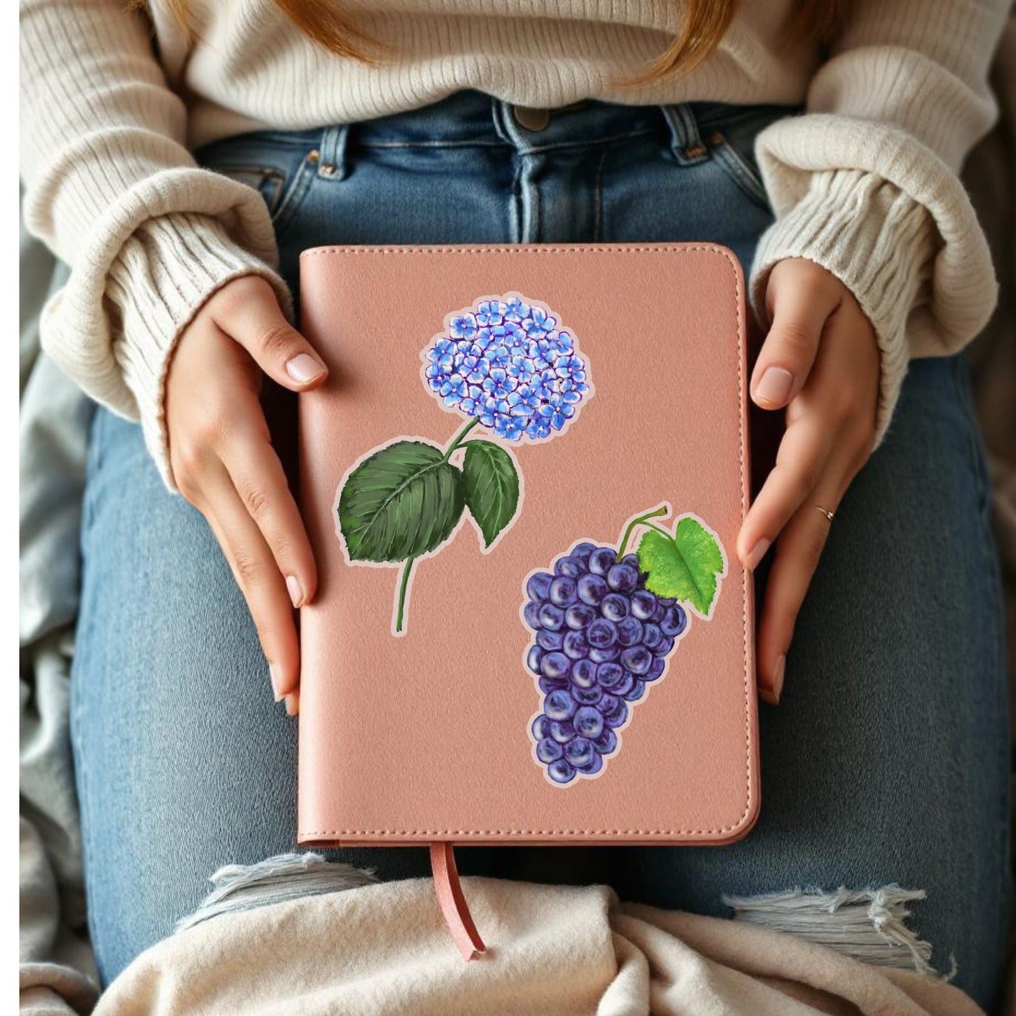 Hydrangea Vinyl Sticker - MerikaArt