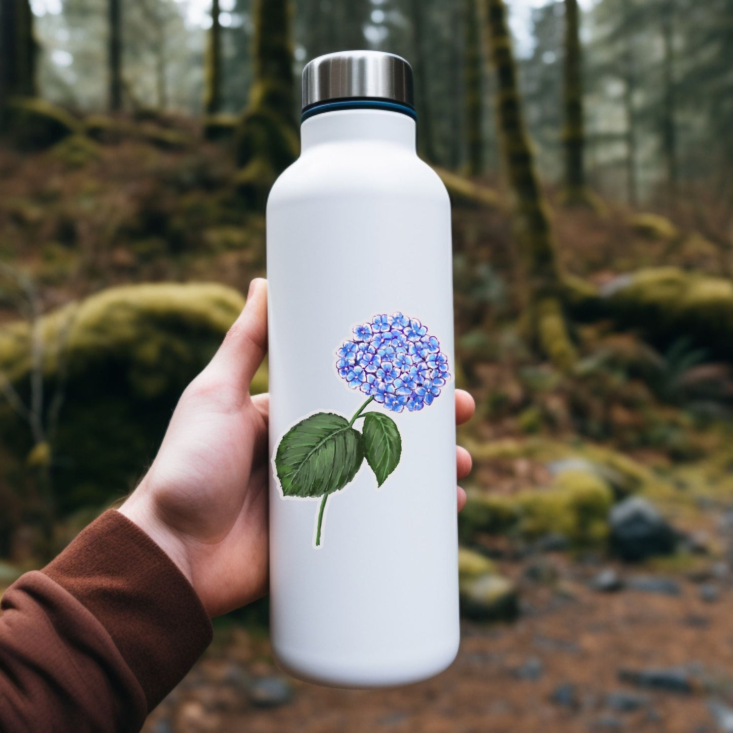 Hydrangea Vinyl Sticker - MerikaArt