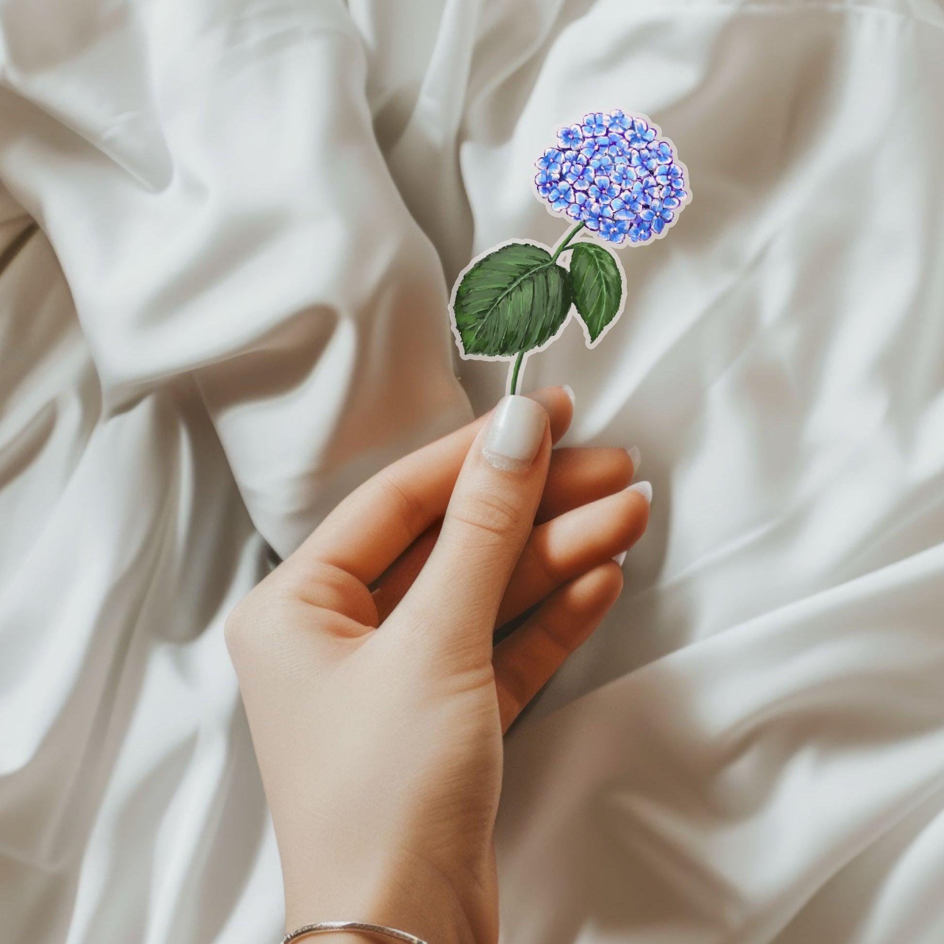 Hydrangea Vinyl Sticker - MerikaArt