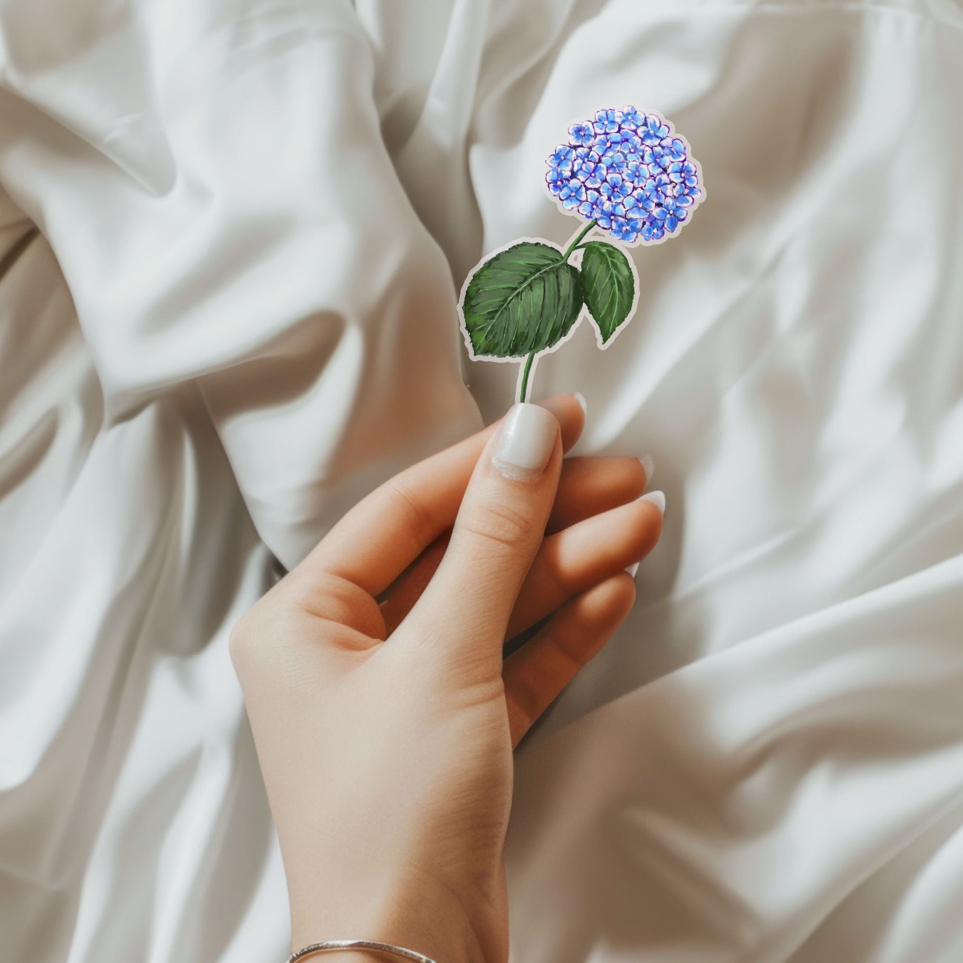 Hydrangea Vinyl Sticker - MerikaArt
