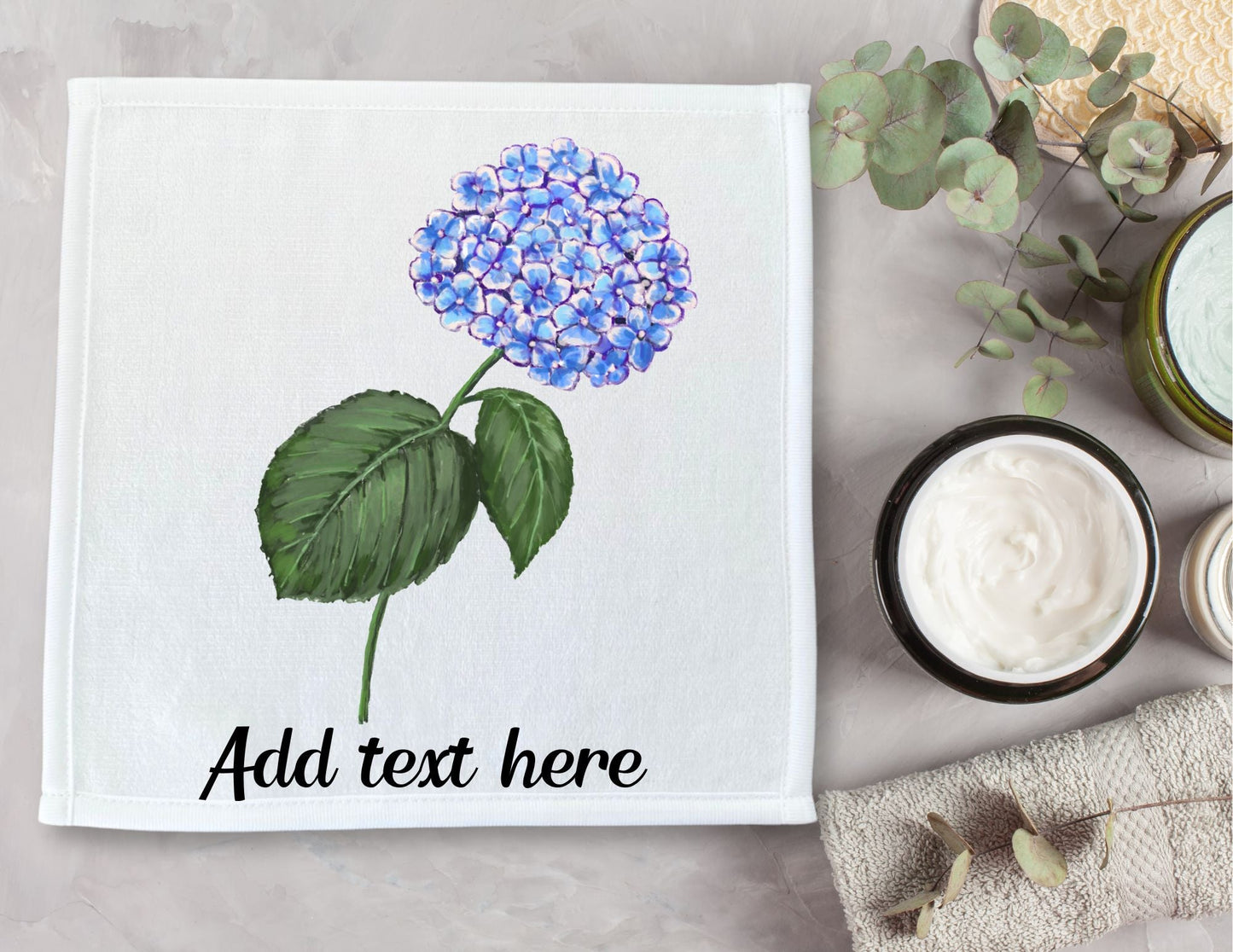 Hydrangea Washcloth - MerikaArt