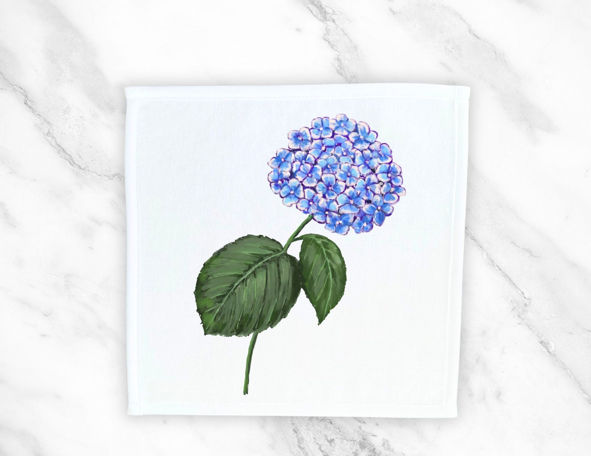 Hydrangea Washcloth - MerikaArt