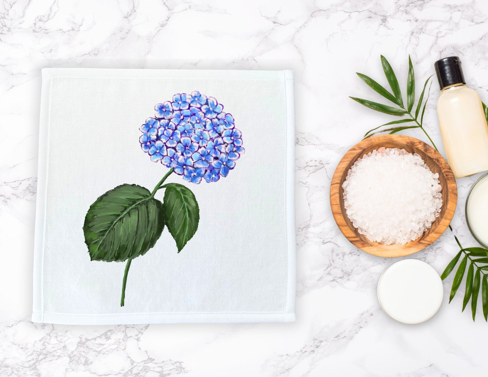 Hydrangea Washcloth - MerikaArt