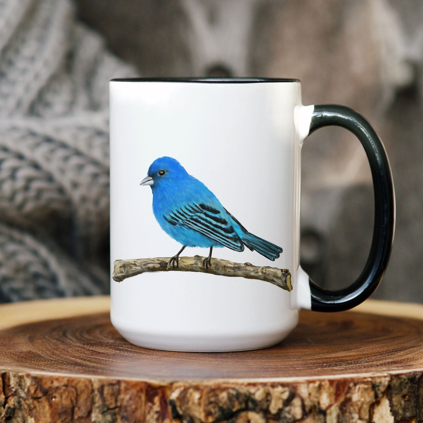 Indigo Bunting Mug - MerikaArt