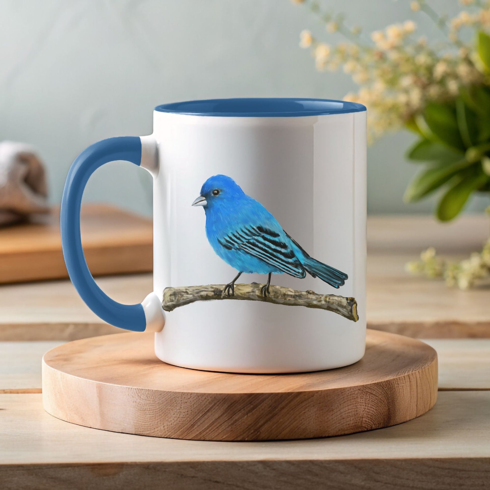 Indigo Bunting Mug - MerikaArt