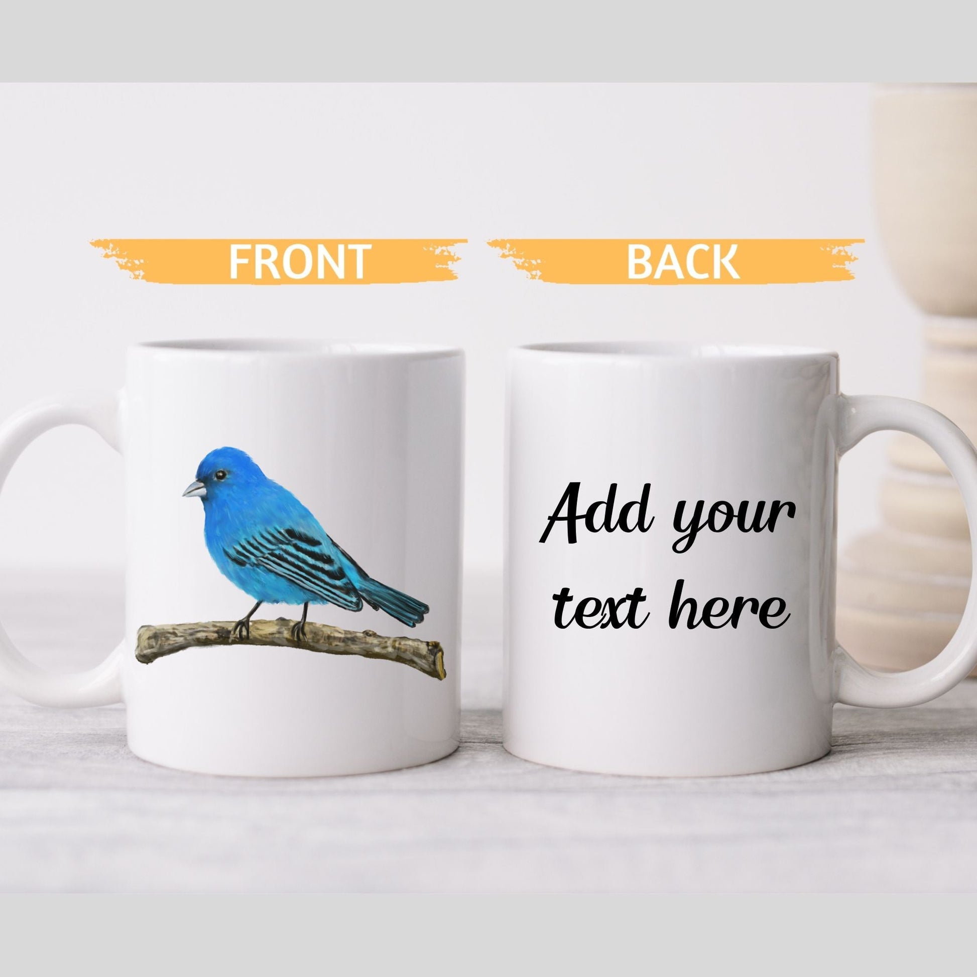 Indigo Bunting Mug - MerikaArt