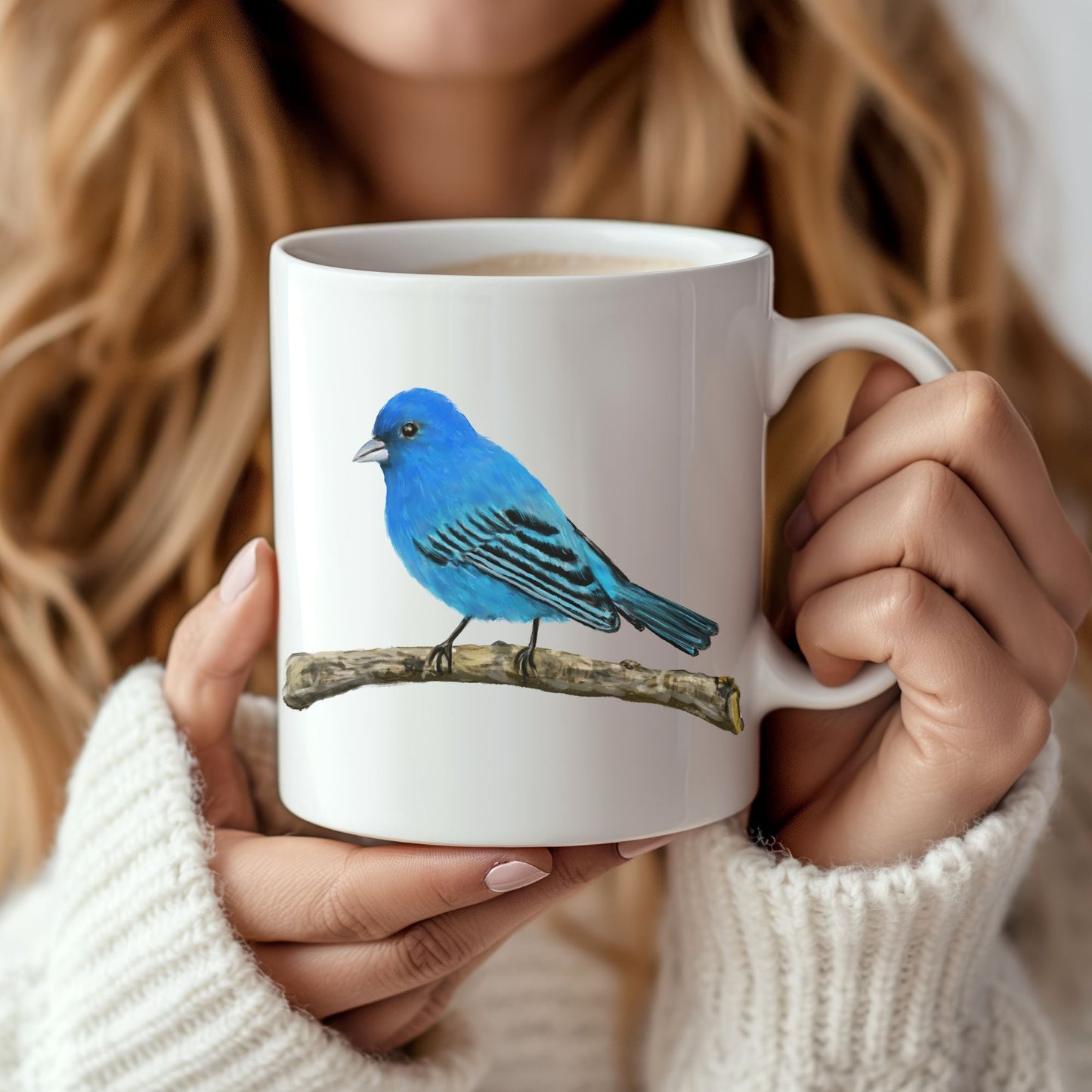 Indigo Bunting Mug - MerikaArt