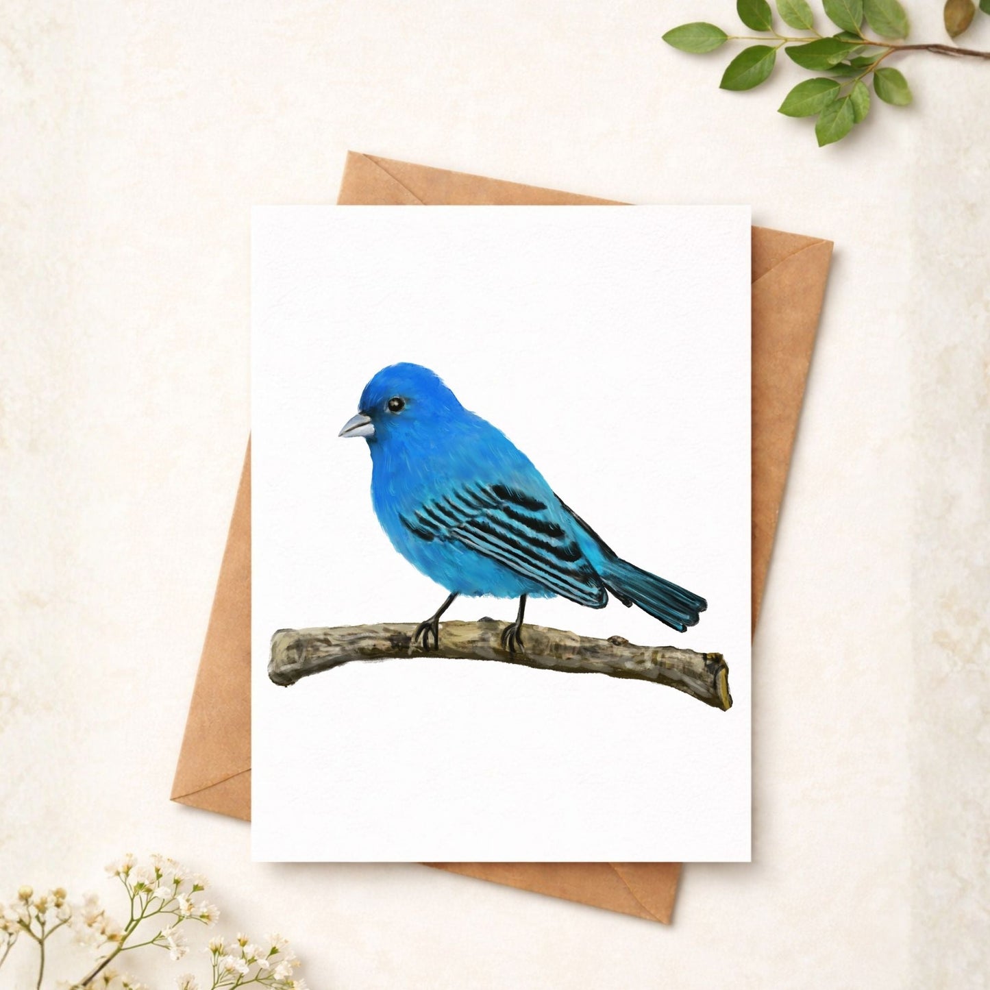 Indigo Bunting Postcard - MerikaArt