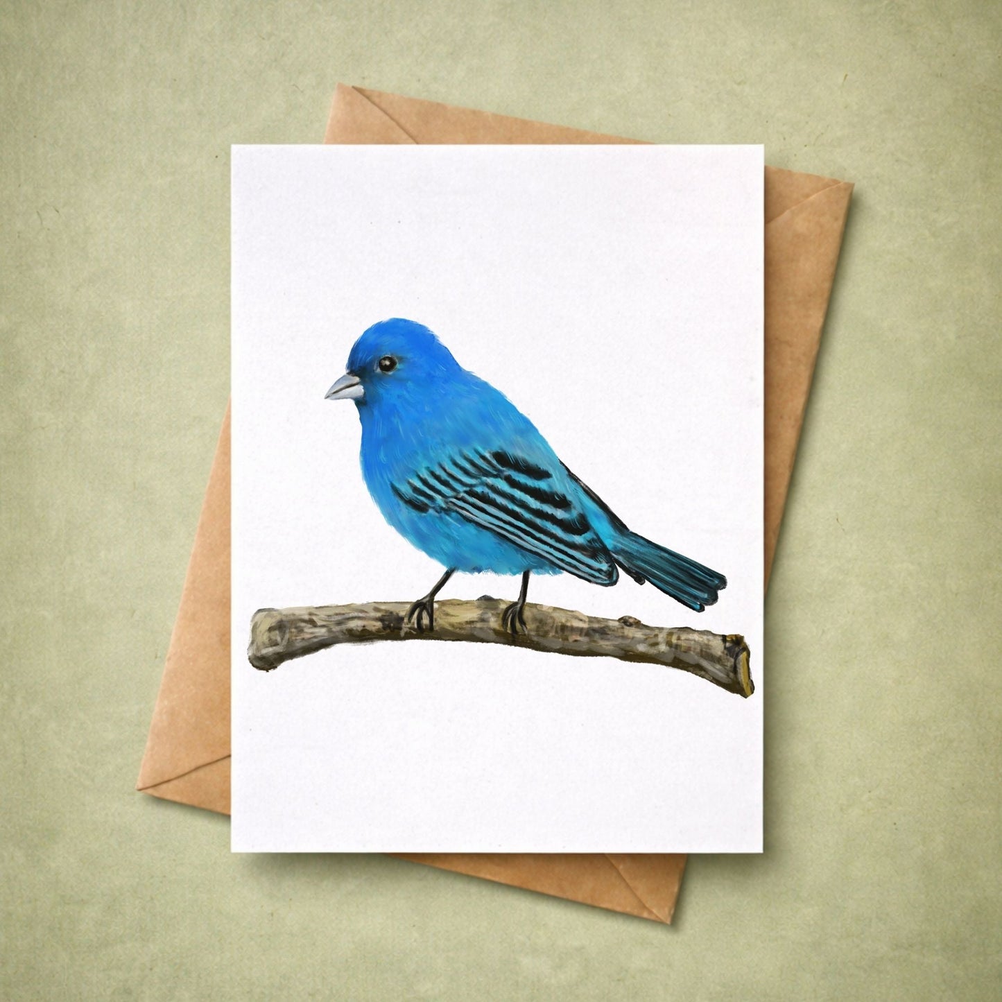 Indigo Bunting Postcard - MerikaArt