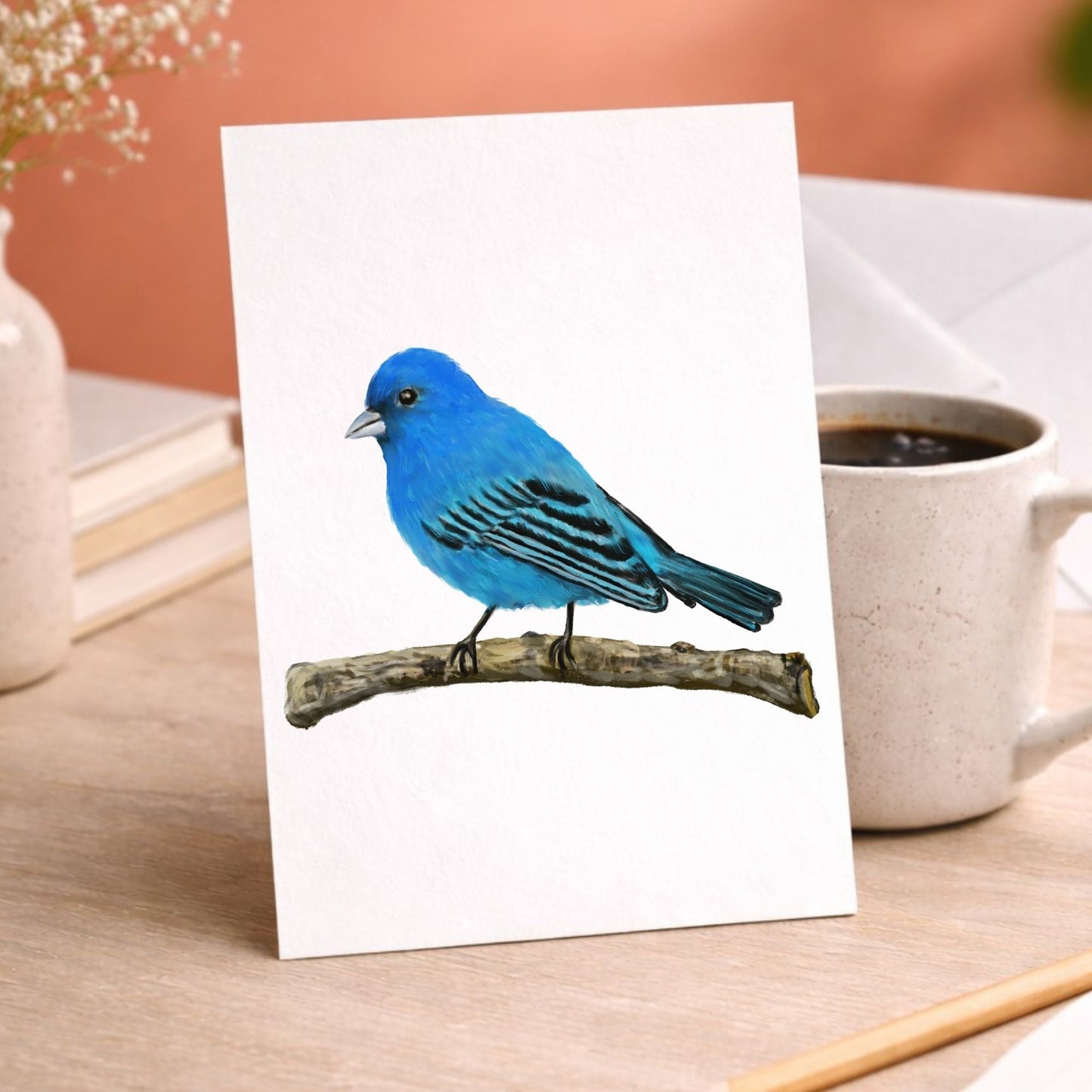 Indigo Bunting Postcard - MerikaArt