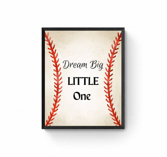 Kids Baseball Sign Print, Sport Painting, Boys Room Wall Art, Girls Room Print, Toddler Wall Art, Nursery Decor, Sports Lover Gift - MerikaArt