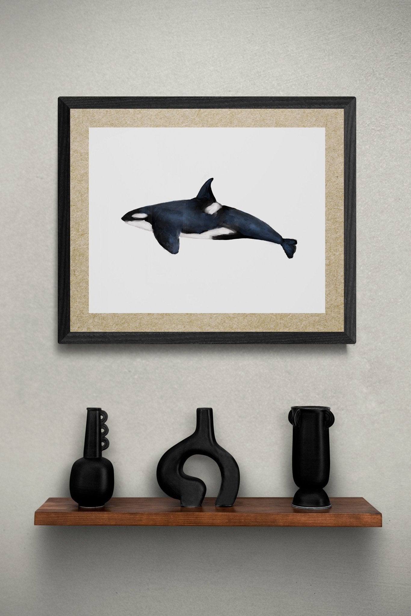 Killer Whale Art Print - MerikaArt